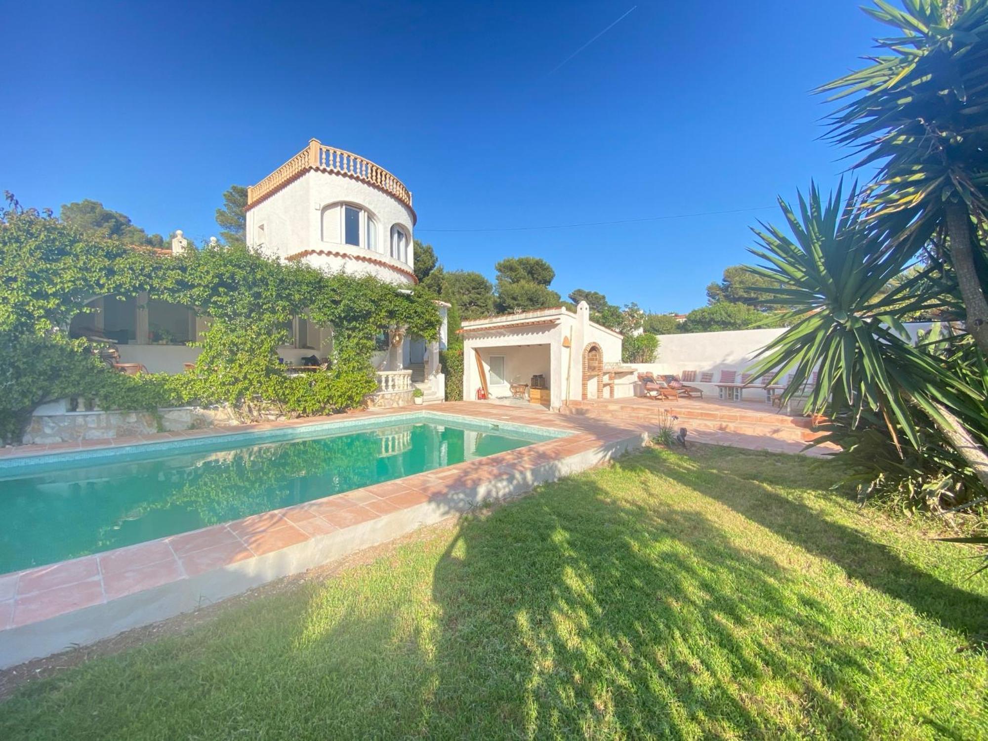 Beautiful Villa With Pool, Barbecue, And Garden Jávea エクステリア 写真